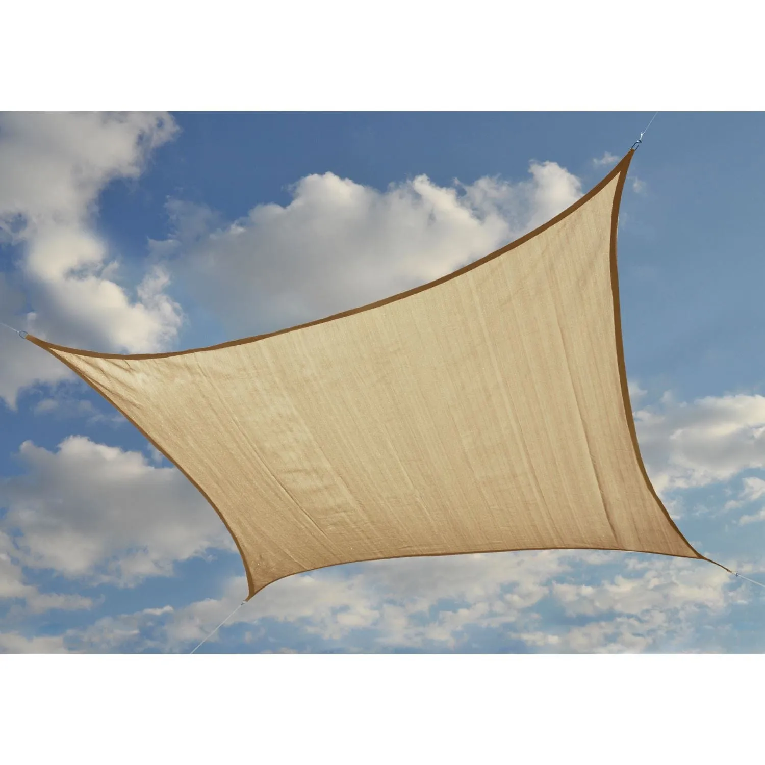 ShelterLogic | Shade Sail Square - Heavyweight 16 x 16 ft. Sand (Attachment point/pole not included)