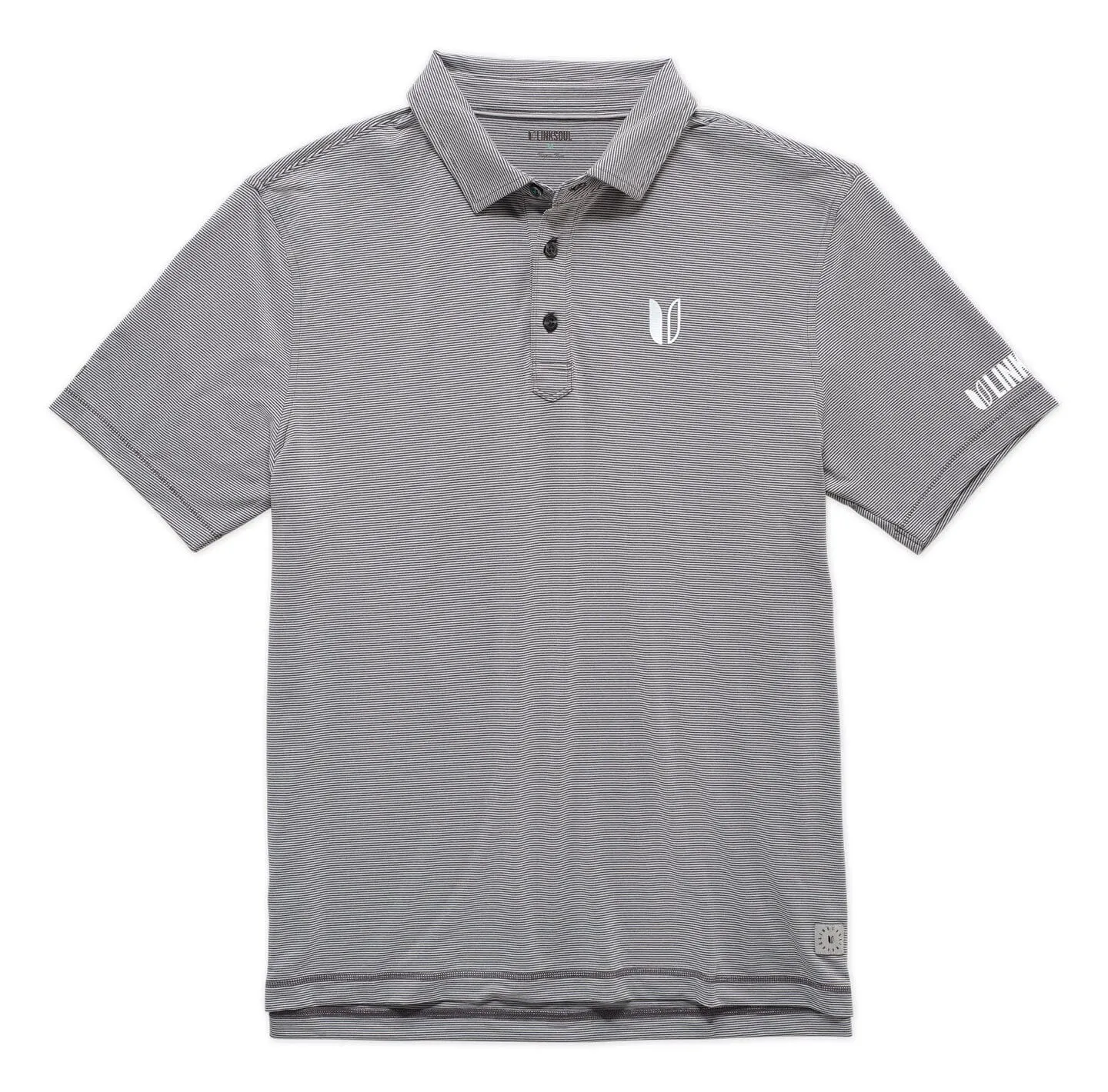 Tour Logo Monterey Microstripe Performance Polo