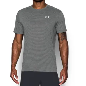 Under Armour Men's Carbon Heather Streaker Run Short Sleeve T-Shirt