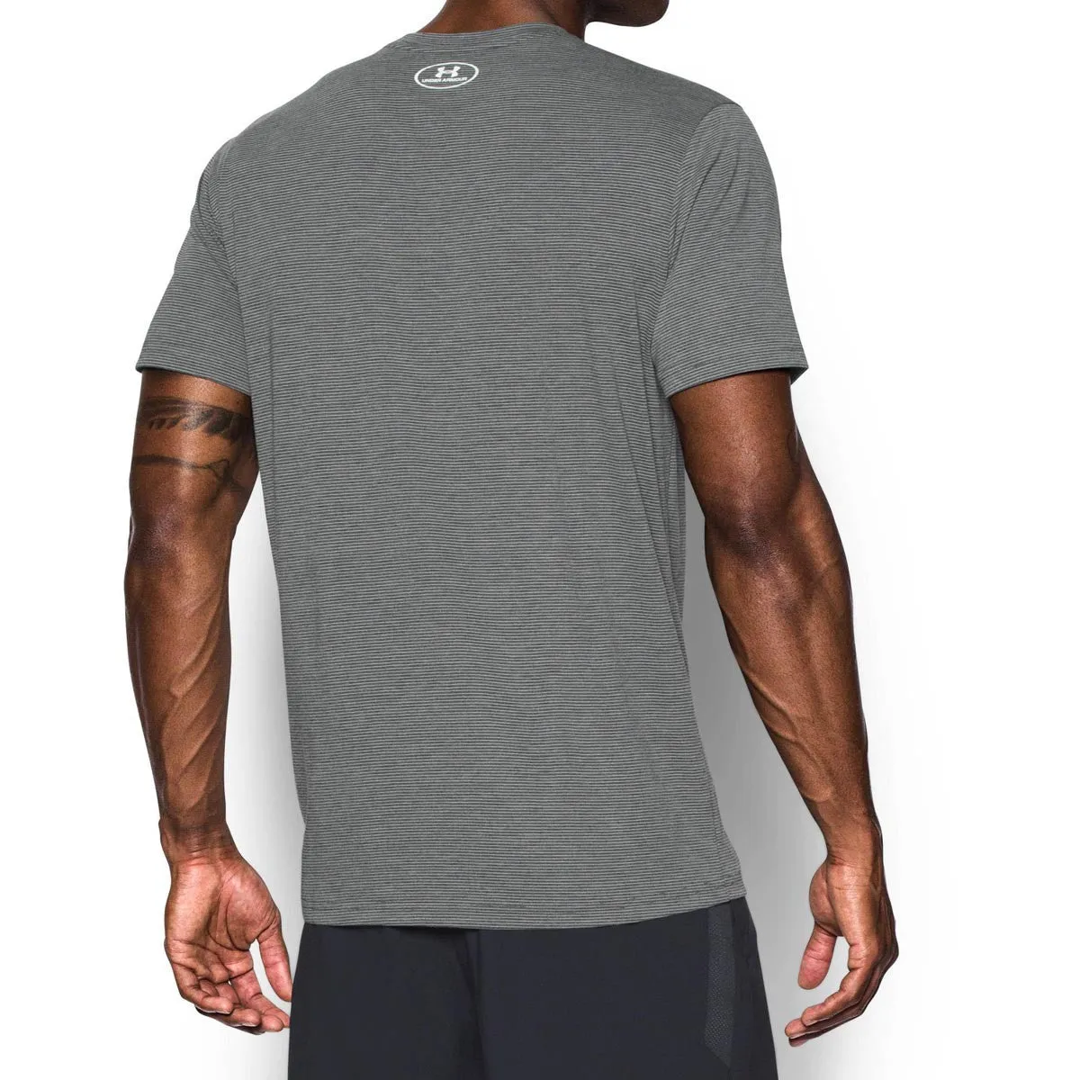 Under Armour Men's Carbon Heather Streaker Run Short Sleeve T-Shirt