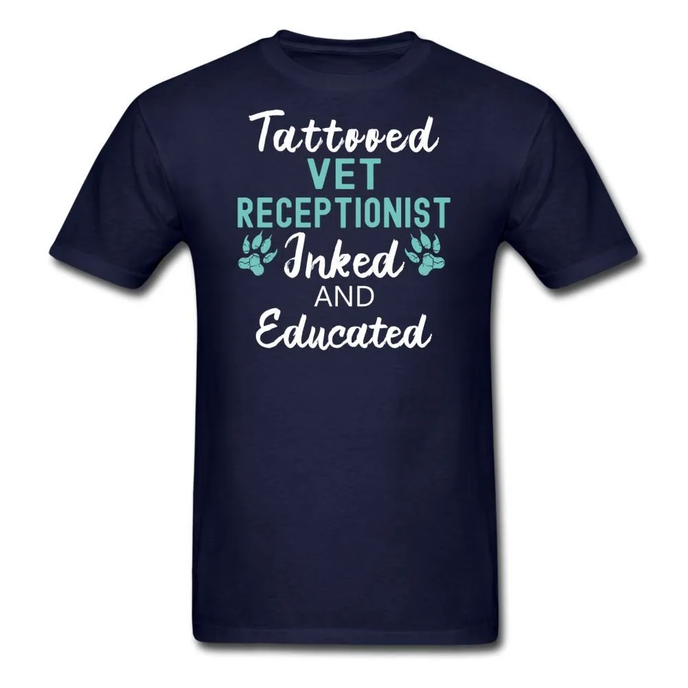 Vet Receptionist- Inked and Educated Unisex T-shirt
