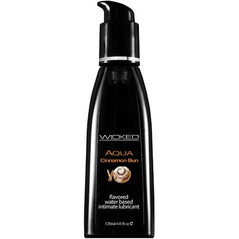Wicked AQUA CINNAMON BUN Flavoured Lube 120ml