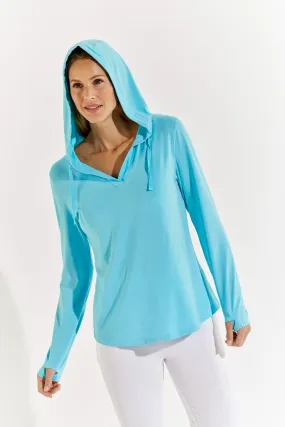 Women's Catalina Hoodie Tunic Top  | Aruba Blue