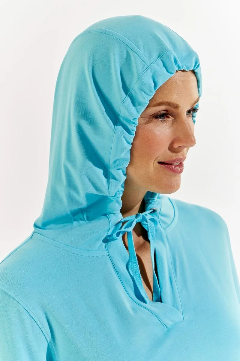 Women's Catalina Hoodie Tunic Top  | Aruba Blue