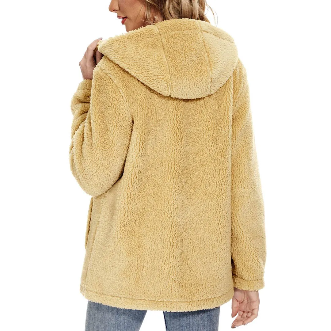 Women's Fuzzy Sherpa Fleece Fluffy Jackets